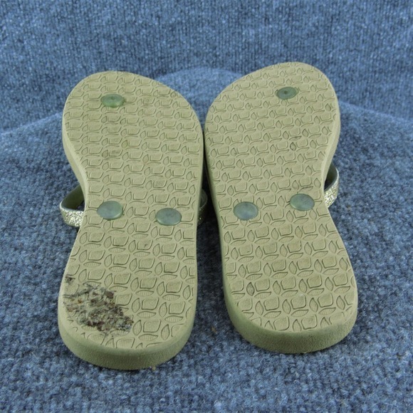 Reef Women Flip Flop Sandal Shoes Gold Synthetic Size 6 Medium - Picture 9 of 9